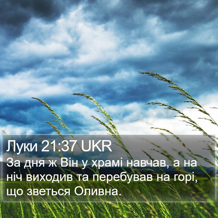 Луки 21:37 UKR Bible Study