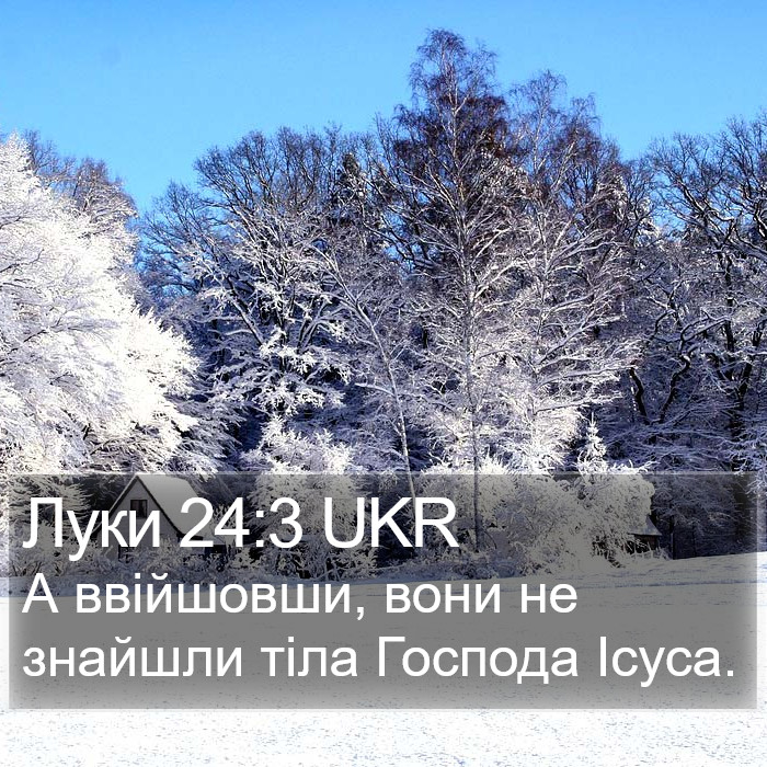 Луки 24:3 UKR Bible Study