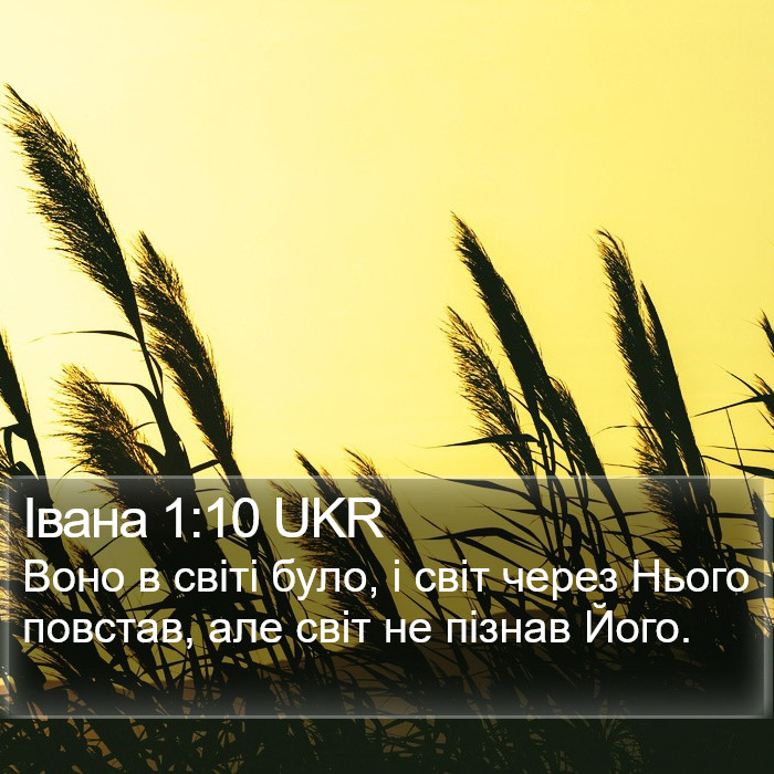 Івана 1:10 UKR Bible Study