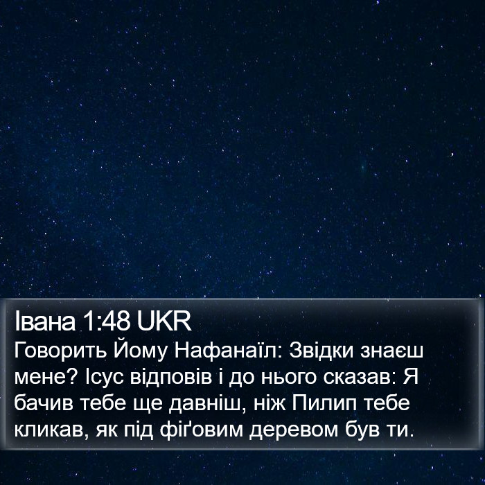 Івана 1:48 UKR Bible Study