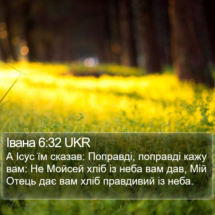 Івана 6:32 UKR Bible Study