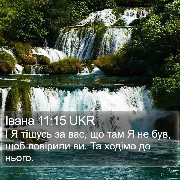 Івана 11:15 UKR Bible Study