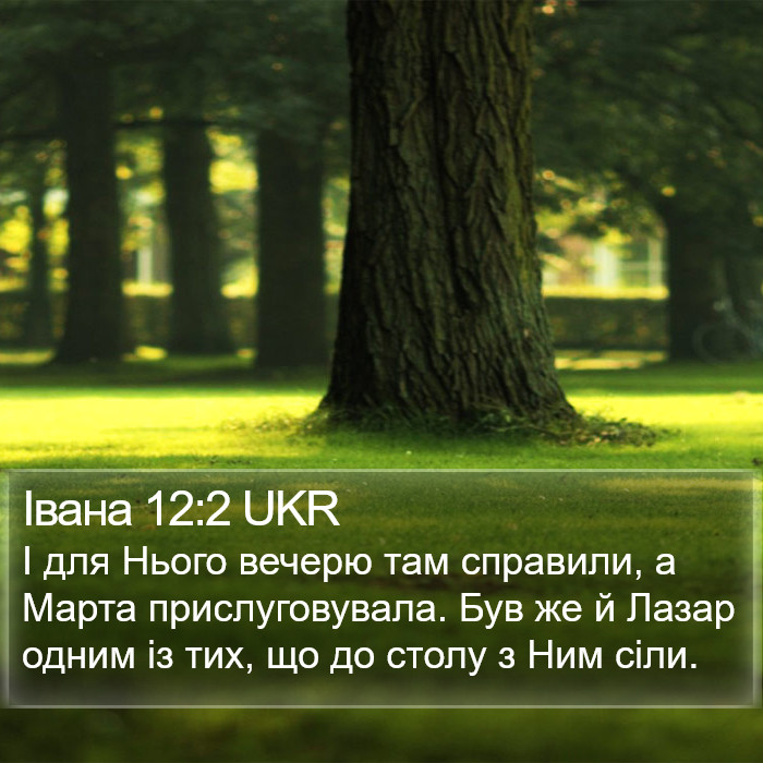 Івана 12:2 UKR Bible Study