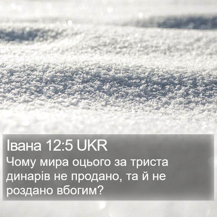 Івана 12:5 UKR Bible Study