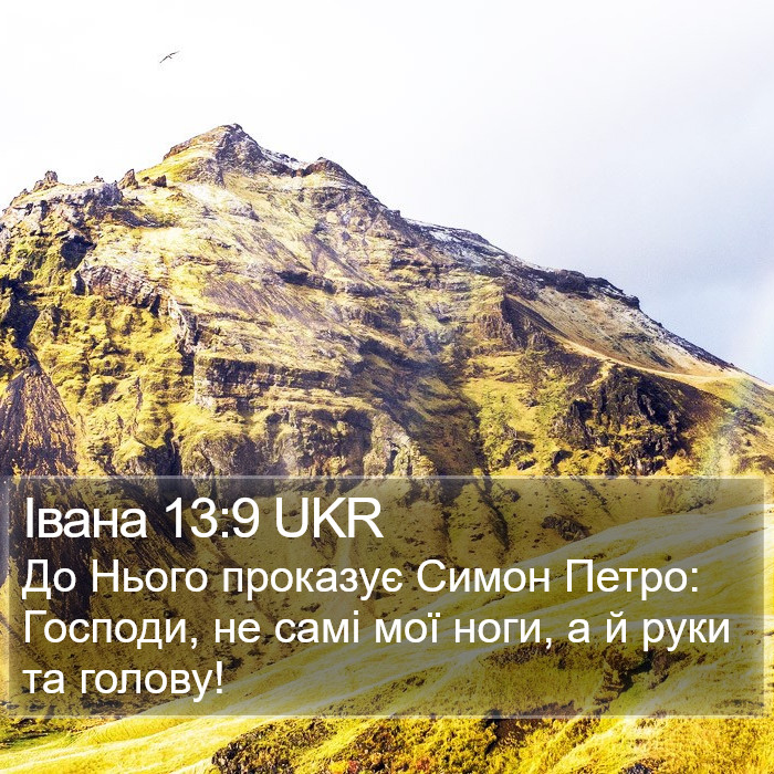 Івана 13:9 UKR Bible Study