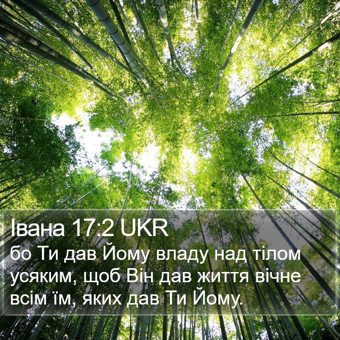 Івана 17:2 UKR Bible Study