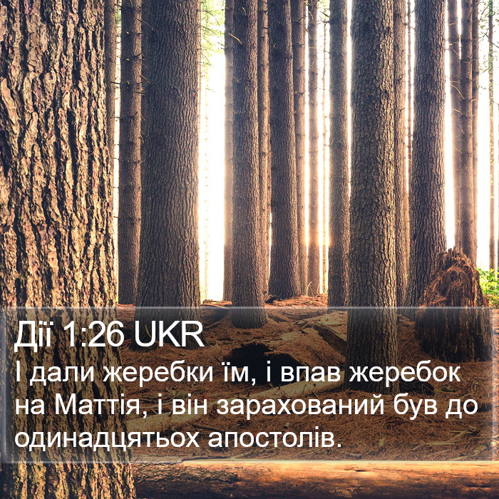 Дії 1:26 UKR Bible Study