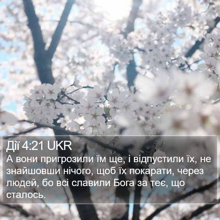 Дії 4:21 UKR Bible Study