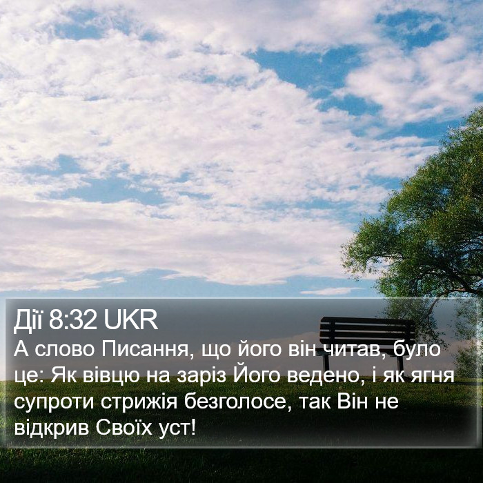 Дії 8:32 UKR Bible Study