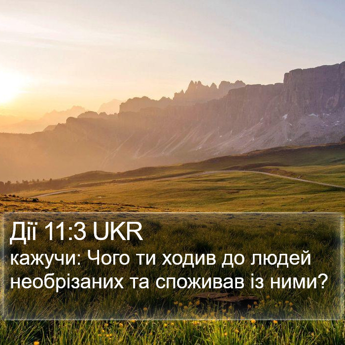 Дії 11:3 UKR Bible Study