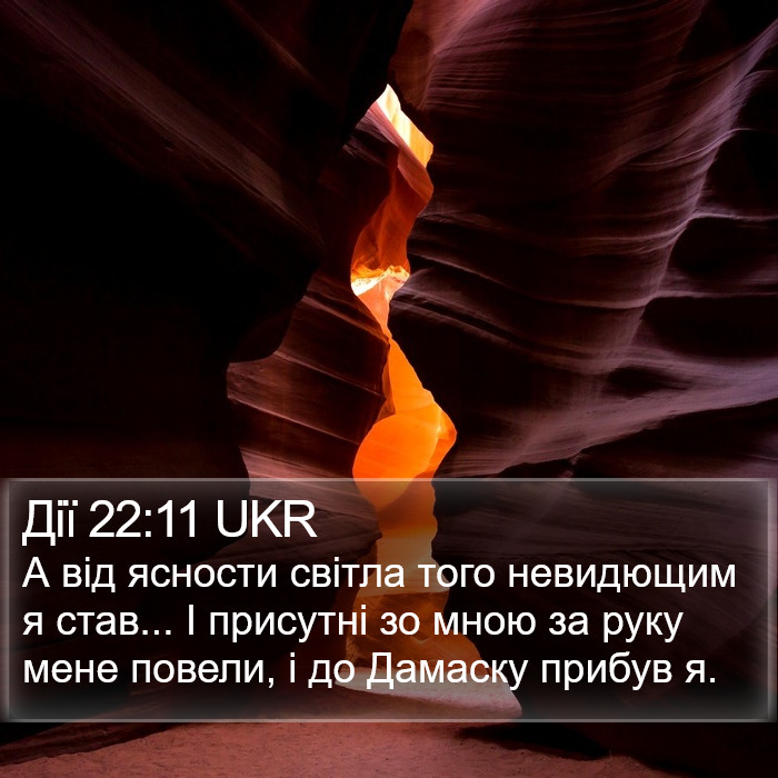 Дії 22:11 UKR Bible Study