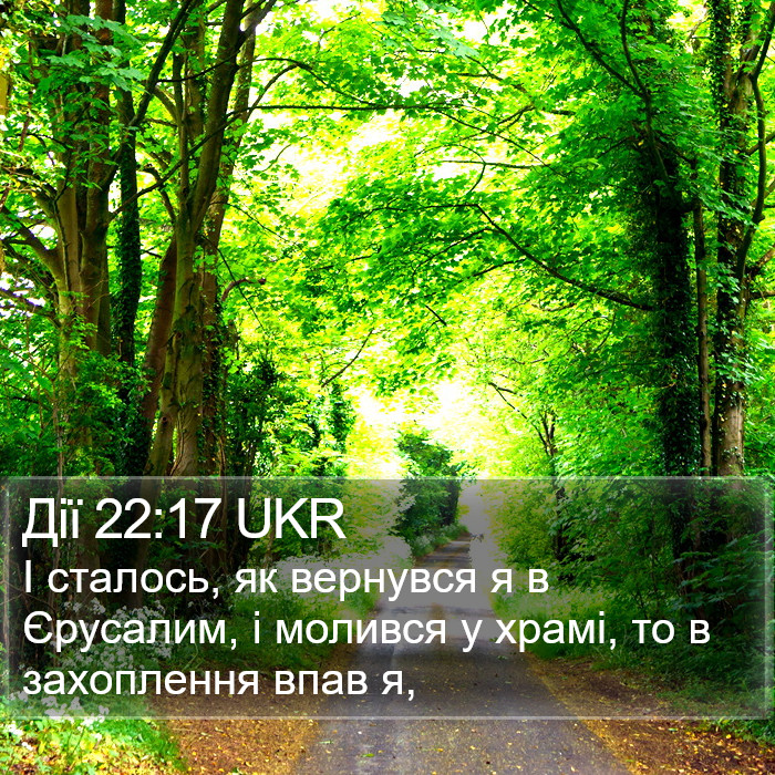 Дії 22:17 UKR Bible Study