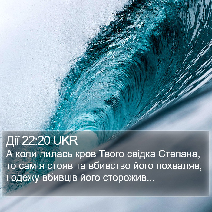 Дії 22:20 UKR Bible Study
