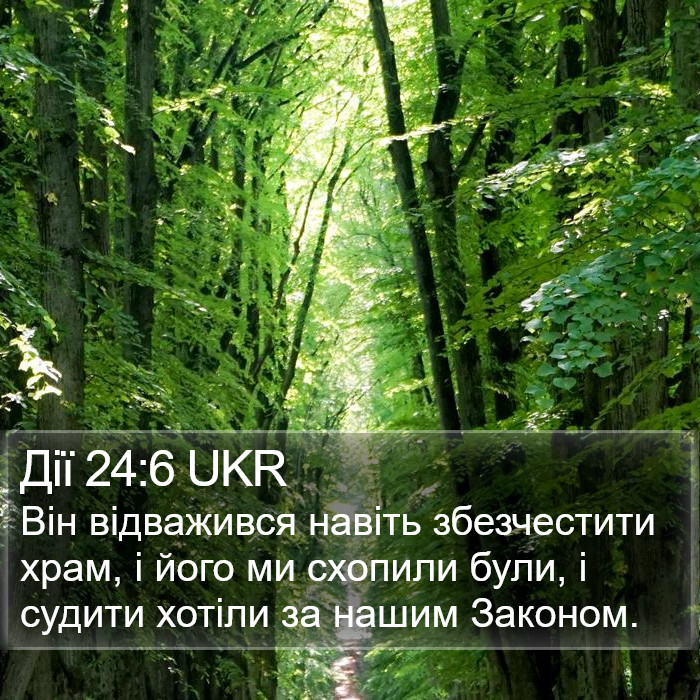 Дії 24:6 UKR Bible Study