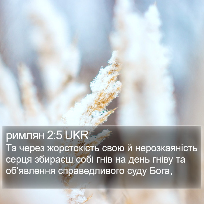 римлян 2:5 UKR Bible Study