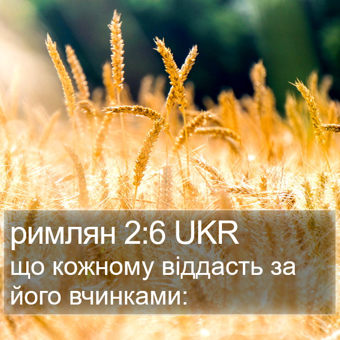 римлян 2:6 UKR Bible Study