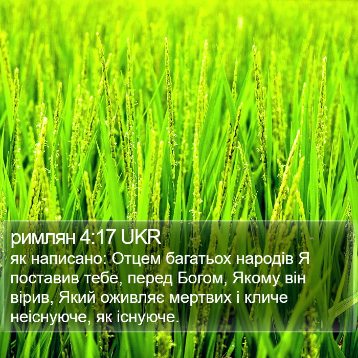римлян 4:17 UKR Bible Study