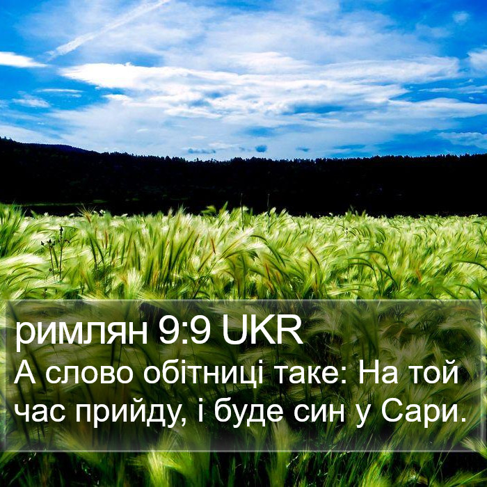 римлян 9:9 UKR Bible Study