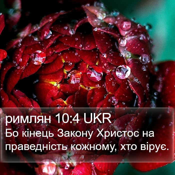 римлян 10:4 UKR Bible Study