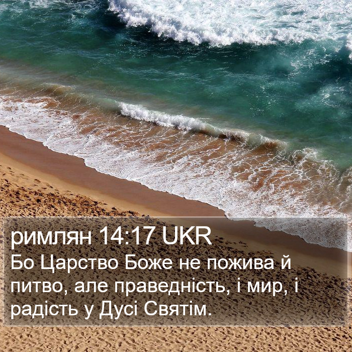 римлян 14:17 UKR Bible Study