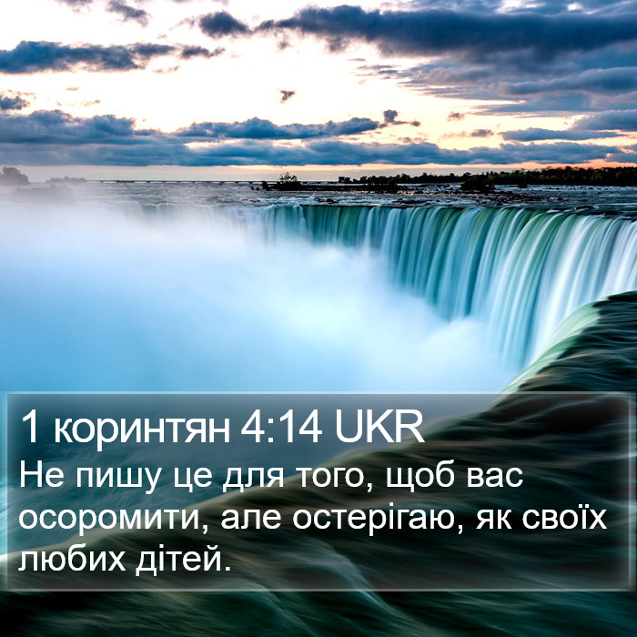 1 коринтян 4:14 UKR Bible Study