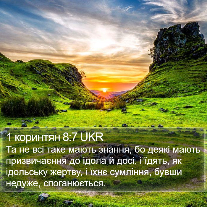 1 коринтян 8:7 UKR Bible Study