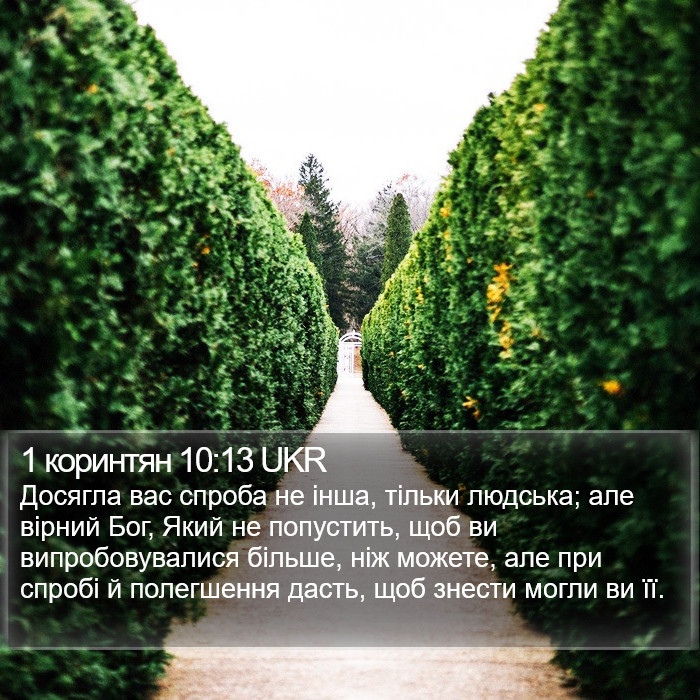 1 коринтян 10:13 UKR Bible Study