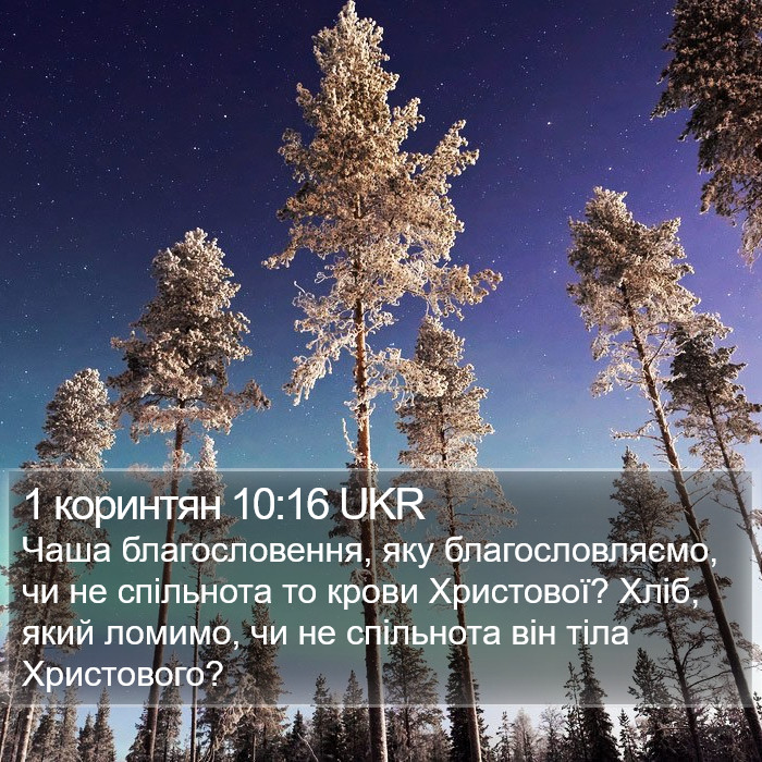 1 коринтян 10:16 UKR Bible Study