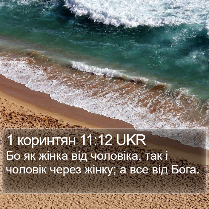 1 коринтян 11:12 UKR Bible Study
