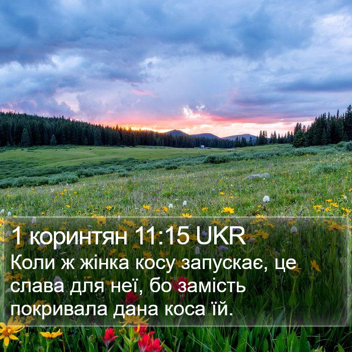 1 коринтян 11:15 UKR Bible Study