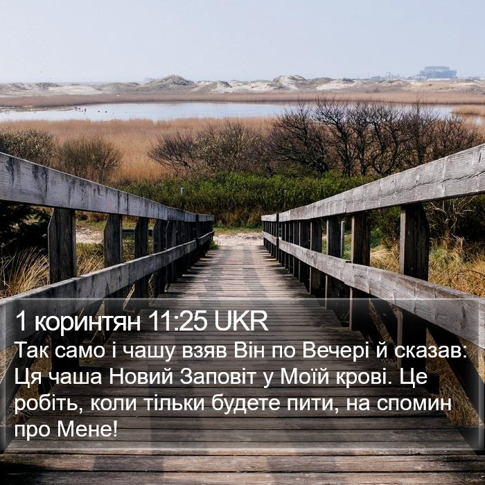 1 коринтян 11:25 UKR Bible Study
