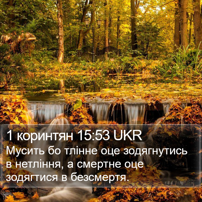 1 коринтян 15:53 UKR Bible Study