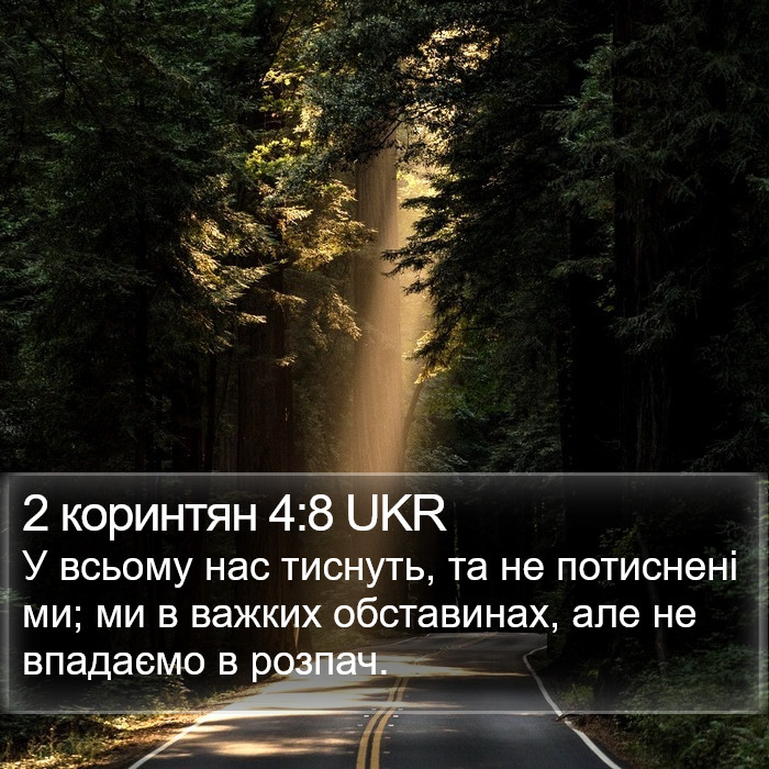 2 коринтян 4:8 UKR Bible Study