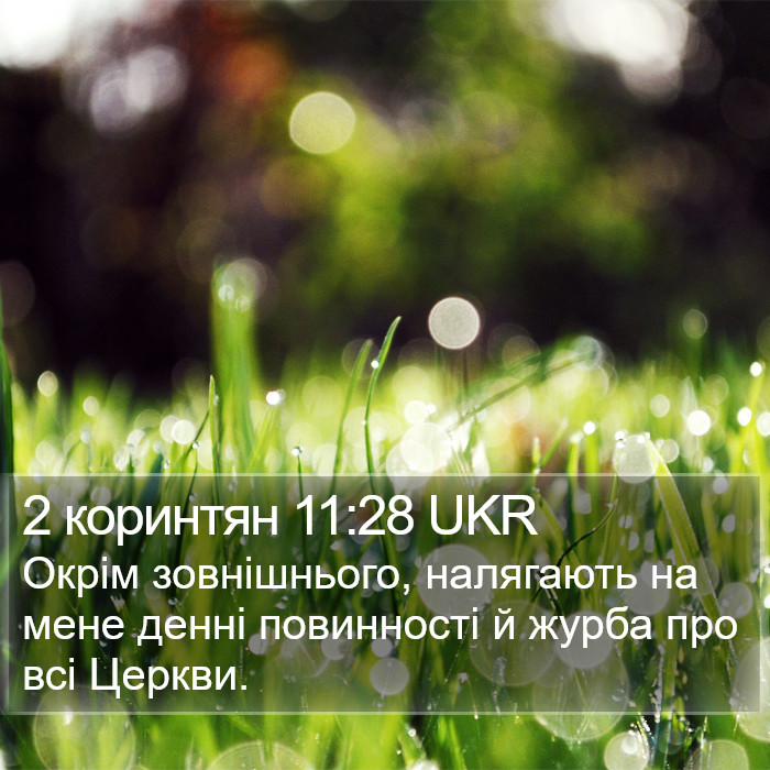 2 коринтян 11:28 UKR Bible Study