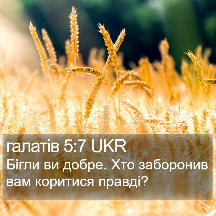 галатів 5:7 UKR Bible Study