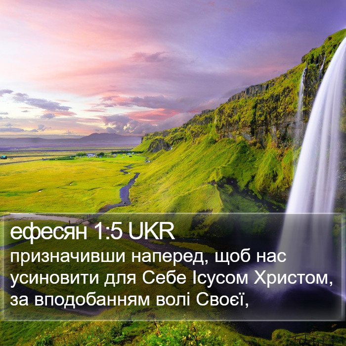 ефесян 1:5 UKR Bible Study