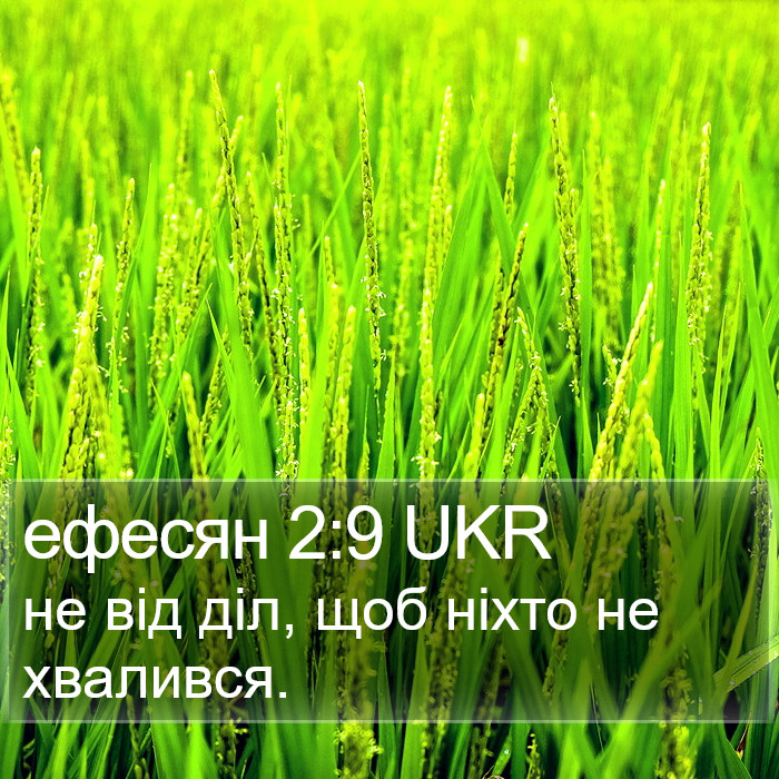 ефесян 2:9 UKR Bible Study