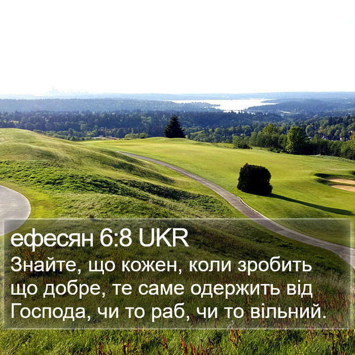 ефесян 6:8 UKR Bible Study