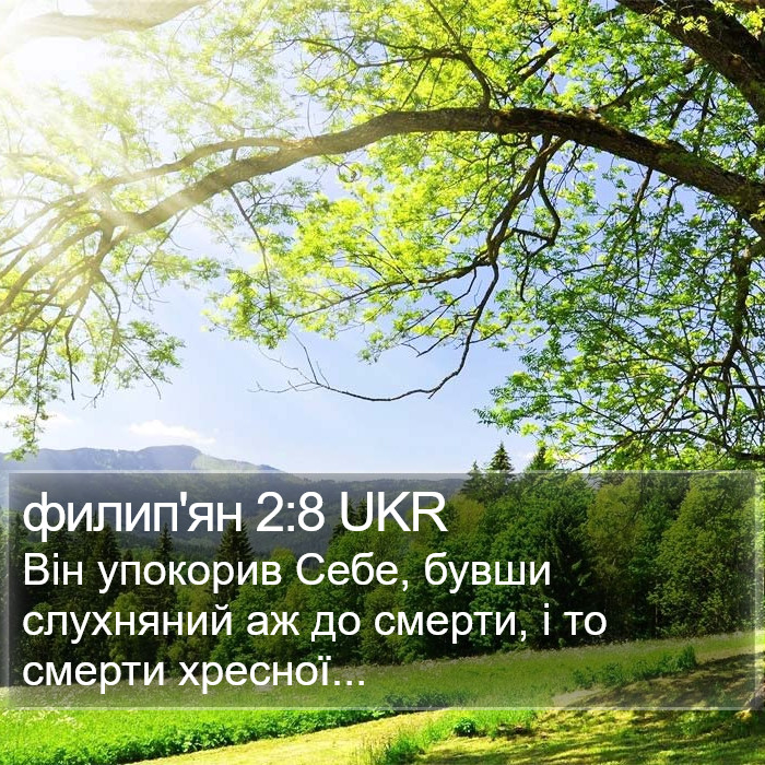 филип'ян 2:8 UKR Bible Study