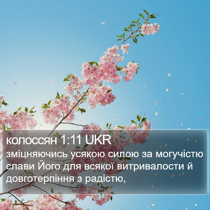 колоссян 1:11 UKR Bible Study