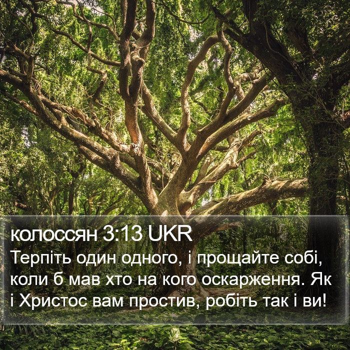 колоссян 3:13 UKR Bible Study