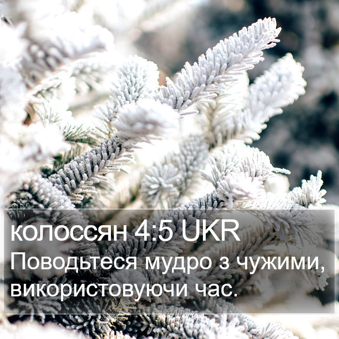 колоссян 4:5 UKR Bible Study