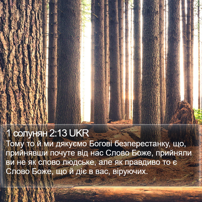 1 солунян 2:13 UKR Bible Study