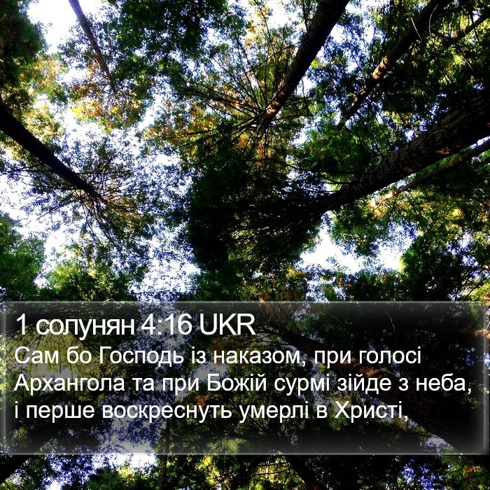 1 солунян 4:16 UKR Bible Study