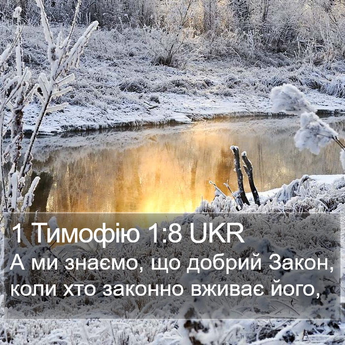 1 Тимофію 1:8 UKR Bible Study