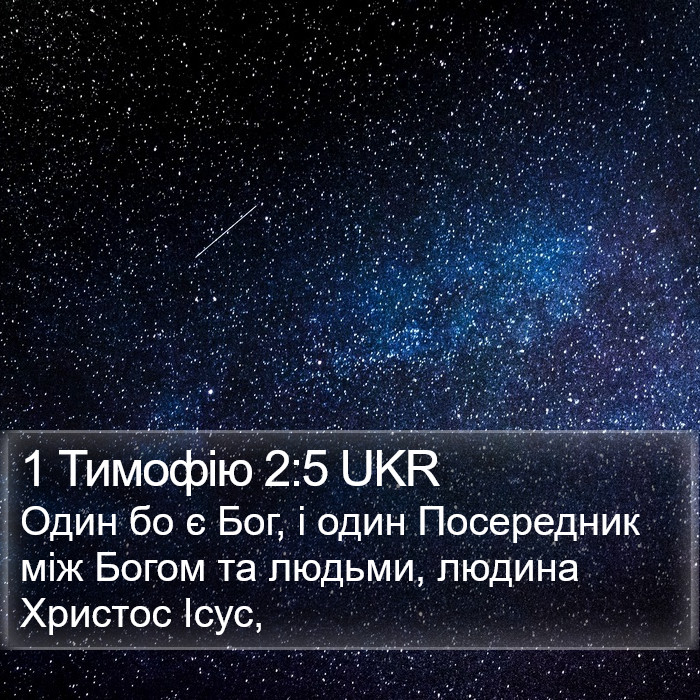 1 Тимофію 2:5 UKR Bible Study