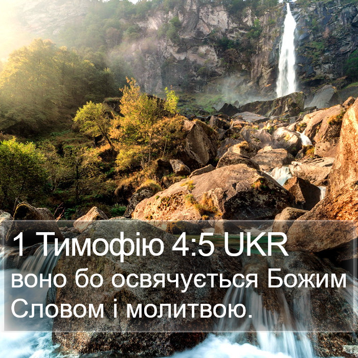1 Тимофію 4:5 UKR Bible Study
