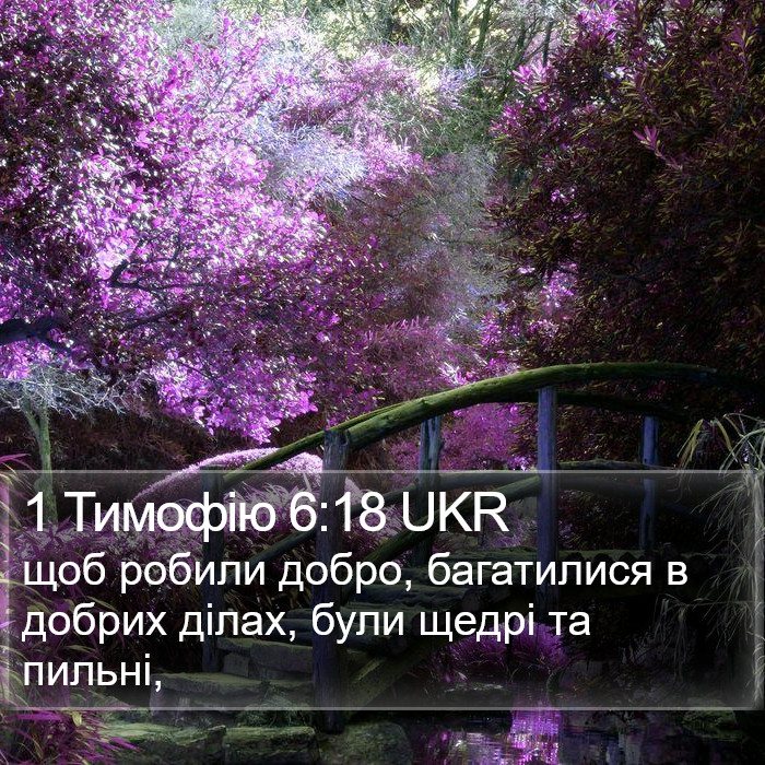 1 Тимофію 6:18 UKR Bible Study
