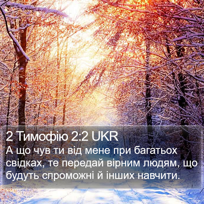 2 Тимофію 2:2 UKR Bible Study
