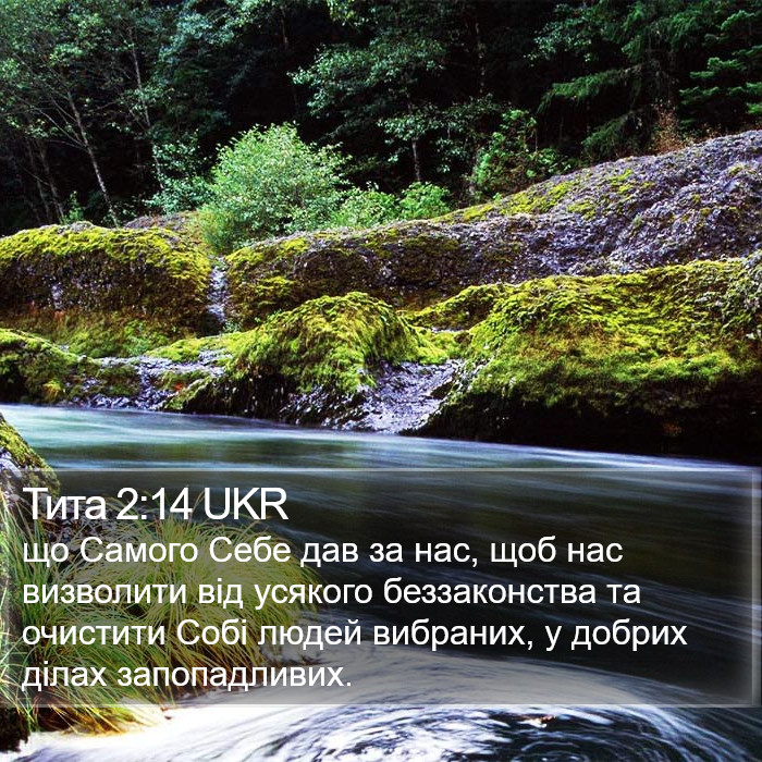 Тита 2:14 UKR Bible Study